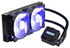 Magicool AiO liquid cooling system with dual 120 mm radiator